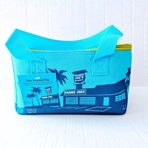 *NEW* TRADER JOES Mini Insulated Tote Bag Blue HURRY! LIMITED EDITION!! NWT